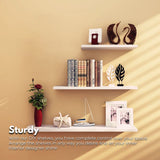 NNEDSZ Floating Shelf Set of 3 White