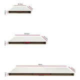 NNEDSZ Floating Shelf Set of 3 White