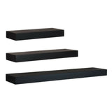 NNEDSZ Floating Shelf Set of 3 Black