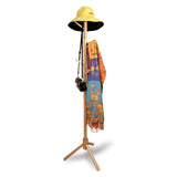 NNEDSZ 8 Hook Wood Coat Rack Stand (Wooden)