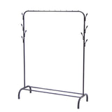 NNEDSZ Clothing Rack with Bottom Shelf & Anti-slip floor protectors (Black)