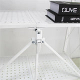 NNEDSZ Foldable Storage Shelf 3 Tier (White)