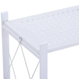 NNEDSZ Foldable Storage Shelf 3 Tier (White)