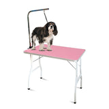 NNEDSZ Floofi Pet Grooming Table 90cm Single Pole (Pink)