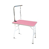 NNEDSZ Floofi Pet Grooming Table 90cm Single Pole (Pink)