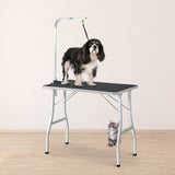 NNEDSZ Floofi Pet Grooming Table 90cm Single Pole (Black)