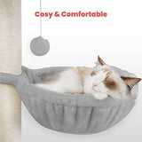 NNEDSZ Floofi 104cm Plush Cat Condo Cat Tree Light Grey