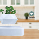 NNEDSZ Magnetic Levitating Plant Pot White