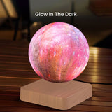 NNEDSZ Magnetic Levitating Galaxy Moon (Light Brown Base)