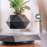 NNEDSZ Magnetic Levitating Plant Pot Black