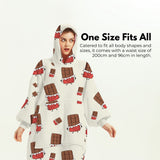 NNEDSZ Hoodie Blanket (Adult Chocolate)