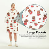 NNEDSZ Hoodie Blanket (Adult Chocolate)