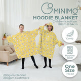 NNEDSZ Hoodie Blanket (Kids Cat yellow)