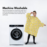 NNEDSZ Hoodie Blanket (Kids Cat yellow)