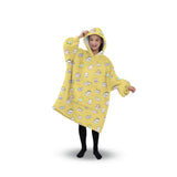 NNEDSZ Hoodie Blanket (Kids Cat yellow)