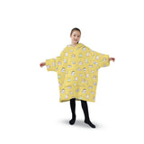 NNEDSZ Hoodie Blanket (Kids Cat yellow)