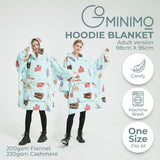 NNEDSZ Hoodie Blanket (Adult Cake Blue)