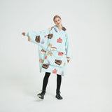NNEDSZ Hoodie Blanket (Adult Cake Blue)