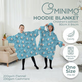 NNEDSZ Hoodie Blanket (Kids Sheep light blue )