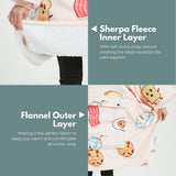 NNEDSZ Hoodie Blanket (Adult Breakfast)