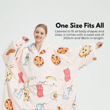 NNEDSZ Hoodie Blanket (Adult Breakfast)