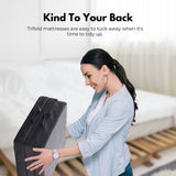 NNEDSZ 3 Fold Folding Mattress Single Light Grey