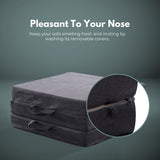 NNEDSZ 3 Fold Folding Mattress Single Light Grey