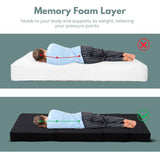 NNEDSZ 4 Fold Folding Mattress Black Air Mesh