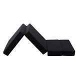 NNEDSZ 4 Fold Folding Mattress Black Air Mesh
