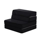 NNEDSZ 4 Fold Folding Mattress Black Air Mesh