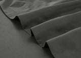 NNEDSZ 4 Pcs Bed Sheet Set 1000 Thread Count Ultra Soft Microfiber - King Single (Grey)