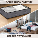 NNEDSZ 2 Pack 100L Large Underbed Clothes Storage Bag Home Organizer Box Bag
