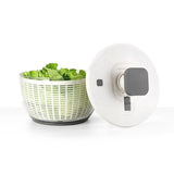 NNEDSZ Multifunctional 6L Grips Press Salad Spinner (White)