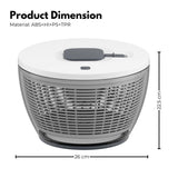 NNEDSZ Multifunctional 6L Grips Press Salad Spinner (White)