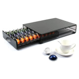 NNEDSZ Coffee Pod Holder Drawer Storage with Vertuoline Stores 40 Pods (Black)