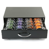 NNEDSZ Coffee Pod Holder Drawer Storage with Vertuoline Stores 40 Pods (Black)