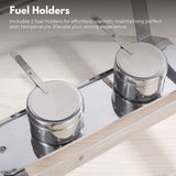 NNEDSZ GOMINIMO 9L Chafing Dish Stainless Steel Food Buffet Warmer Pan (2x4.5L Dual Trays)