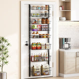 NNEDSZ 8 Tier Adjustable Baskets Over the Door Pantry Organizer Spice Rack