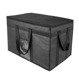 NNEDSZ 80L Large Insulated Food Delivery Bag with Zipper Closure (Black)
