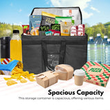 NNEDSZ 80L Large Insulated Food Delivery Bag with Zipper Closure (Black)