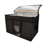 NNEDSZ 80L Large Insulated Food Delivery Bag with Zipper Closure (Black)