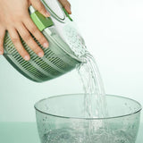 NNEDSZ GOMINIMO 3-in-1 Multifunctional 4L Salad Spinner (Avocado Green)