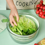 NNEDSZ GOMINIMO 3-in-1 Multifunctional 4L Salad Spinner (Avocado Green)