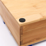 NNEDSZ 3 in 1 Bamboo Wrap Dispenser with Cutter