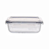 NNEDSZ 10 Pack Rectangular Airtight Food Storage Container Set (Transparent and Black)
