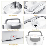 NNEDSZ 1.8L Electric Food Warmer Lunch Box with Insulated Carrying Bag