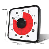 NNEDSZ 60-Minute Visual Countdown Timer (Large, Black)