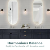 NNEDSZ LED Mirror 1000mm Oval