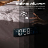 NNEDSZ Digital Clock Mirrored Black -