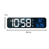 NNEDSZ Digital Clock Mirrored Black -